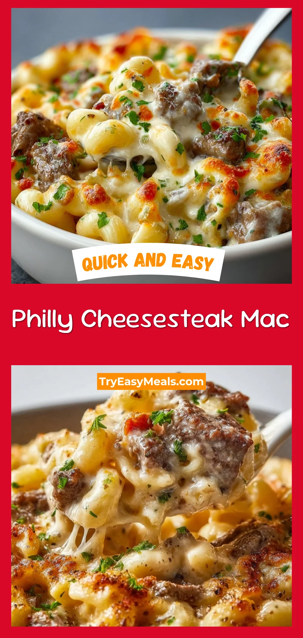 Philly Cheesesteak Mac