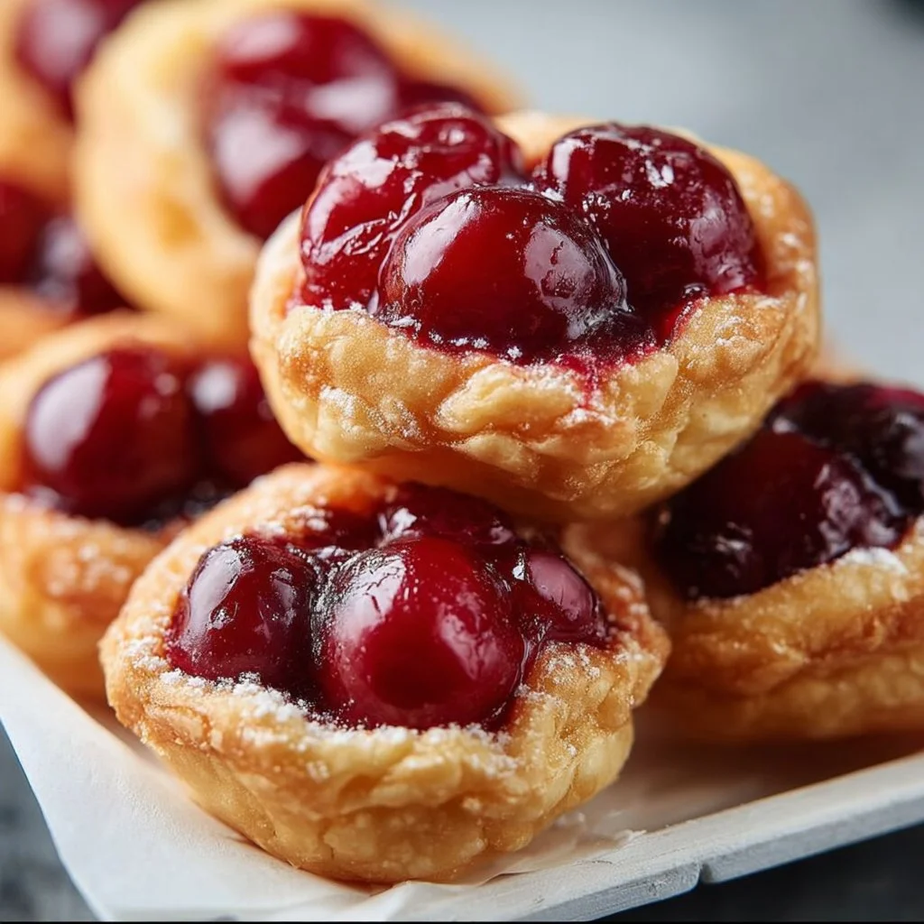 Quick Cherry Pie Bites