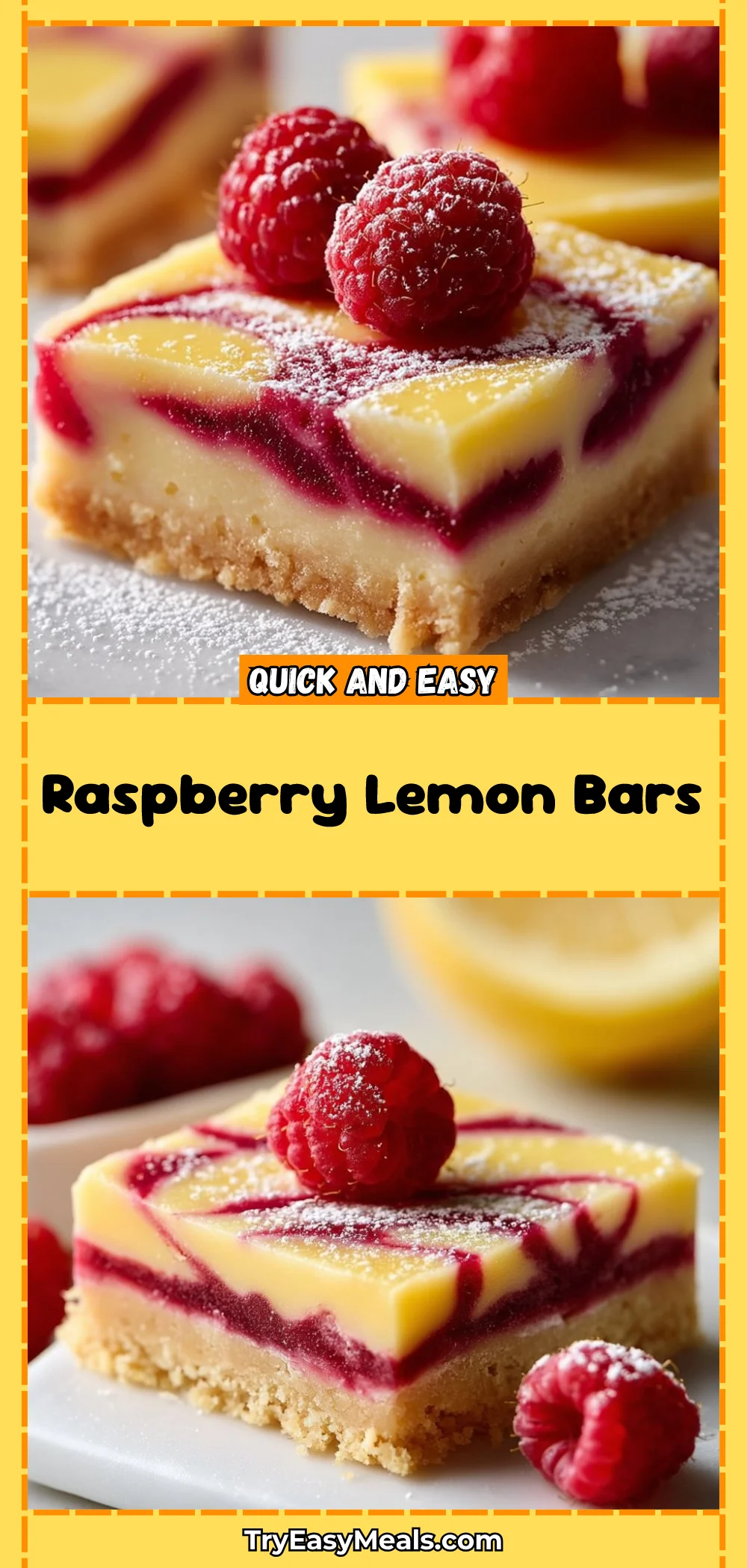 Raspberry Lemon Bars