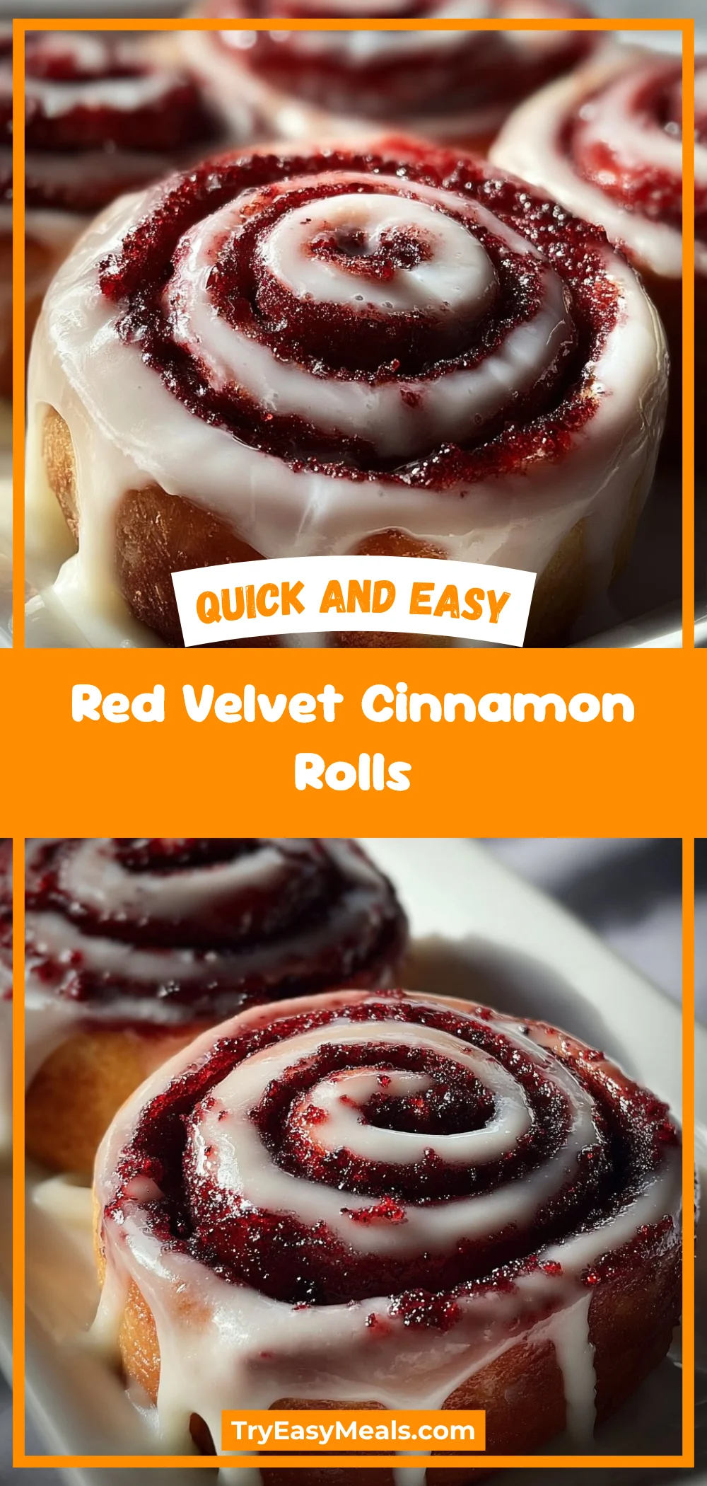 Red Velvet Cinnamon Rolls