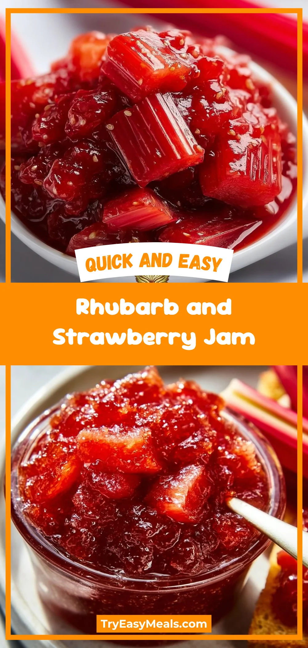 Rhubarb and Strawberry Jam