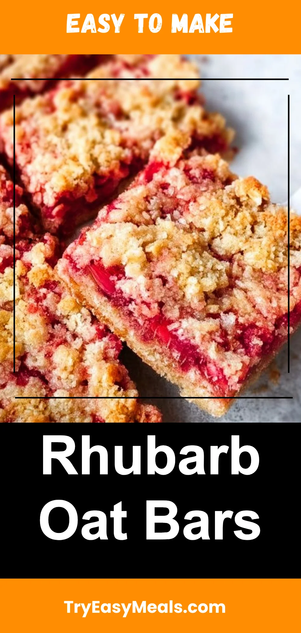Rhubarb Oat Bars