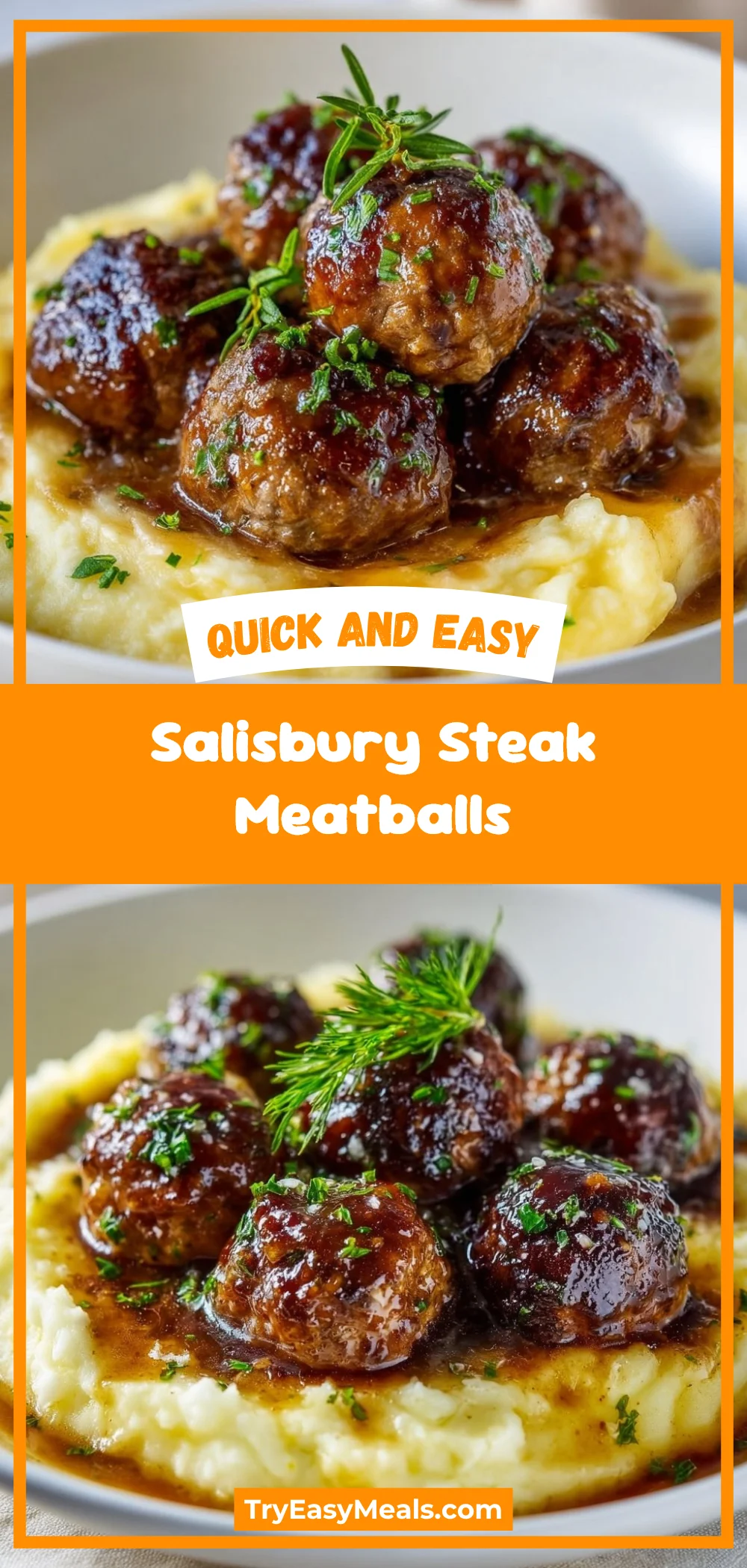 Salisbury Steak Meatballs