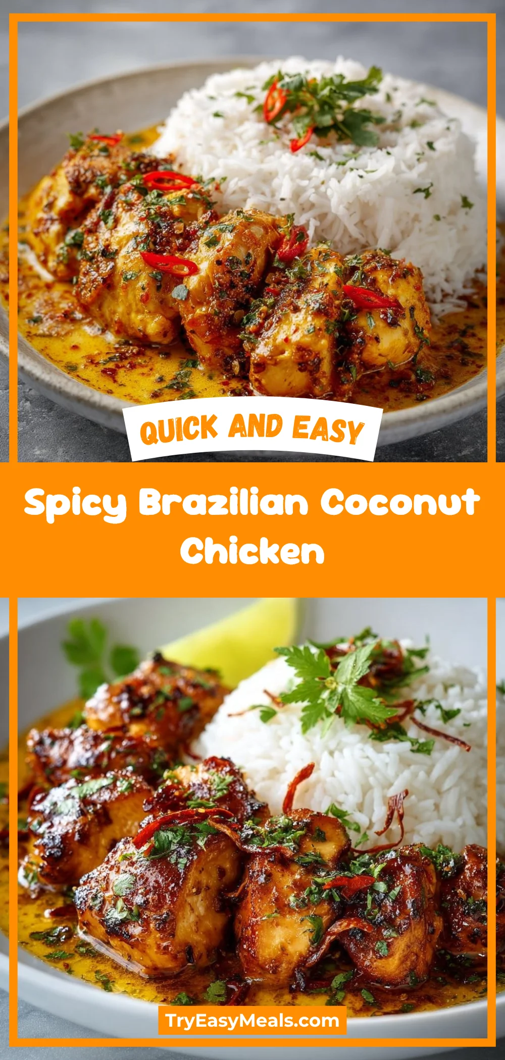 Spicy Brazilian Coconut Chicken