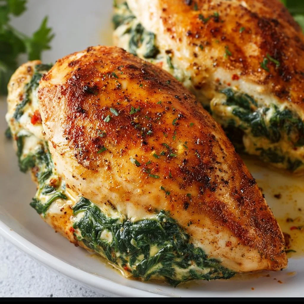 Spinach Stuffed Chicken Breasts