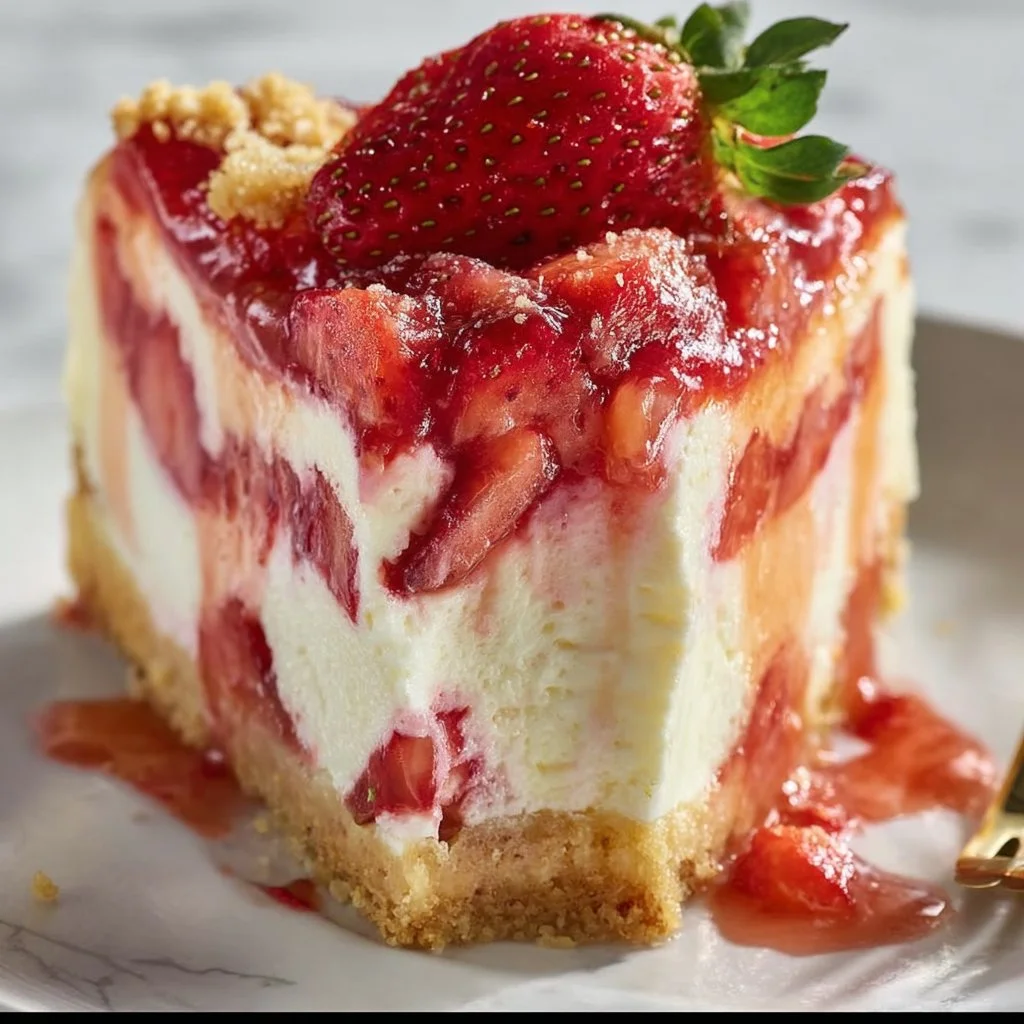 Strawberry Shortcake Cheesecake