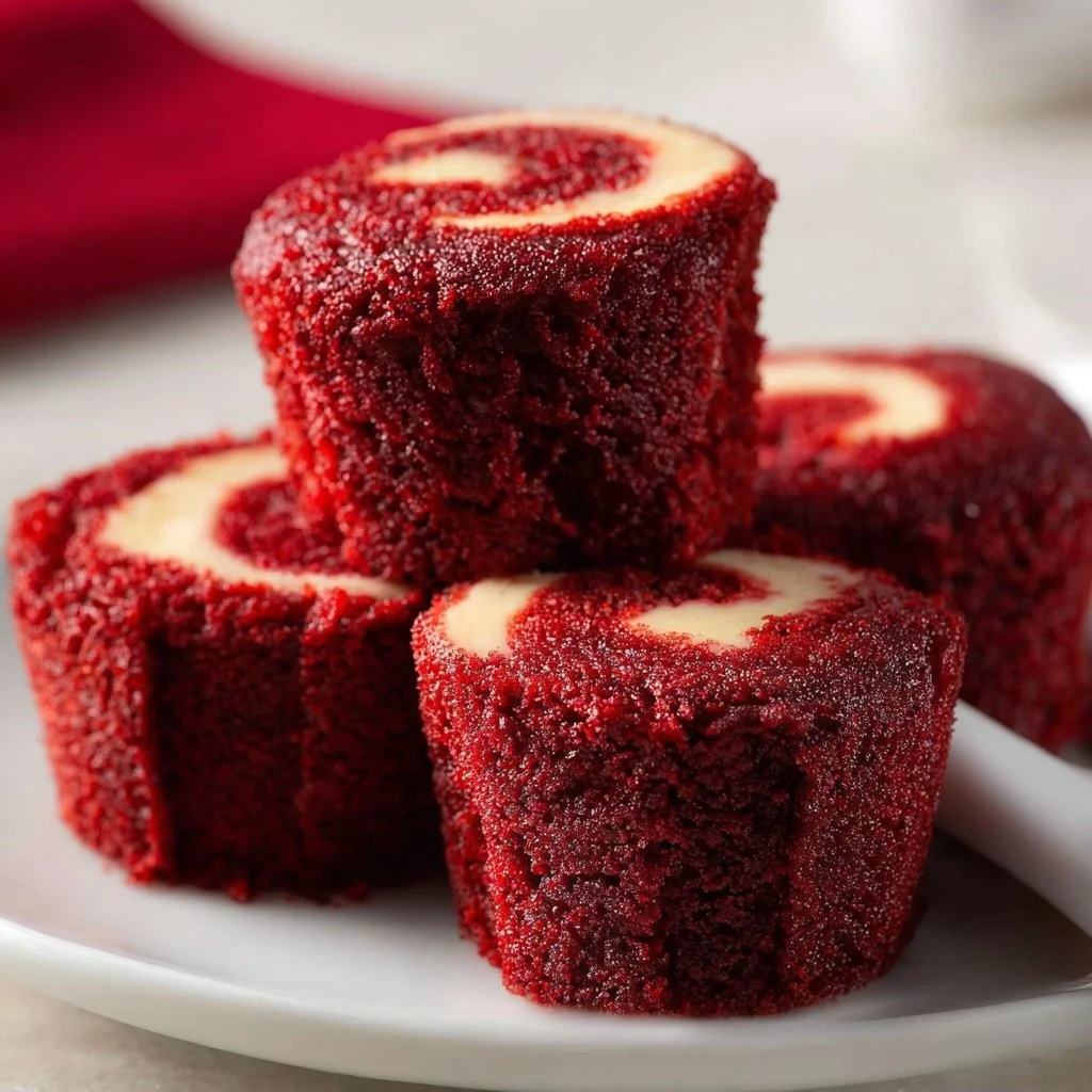 Sweet Red Velvet Brownie Bites