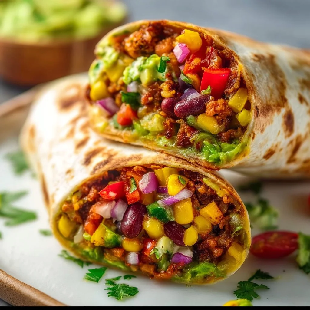 10-Minute Vegan Burrito Wraps