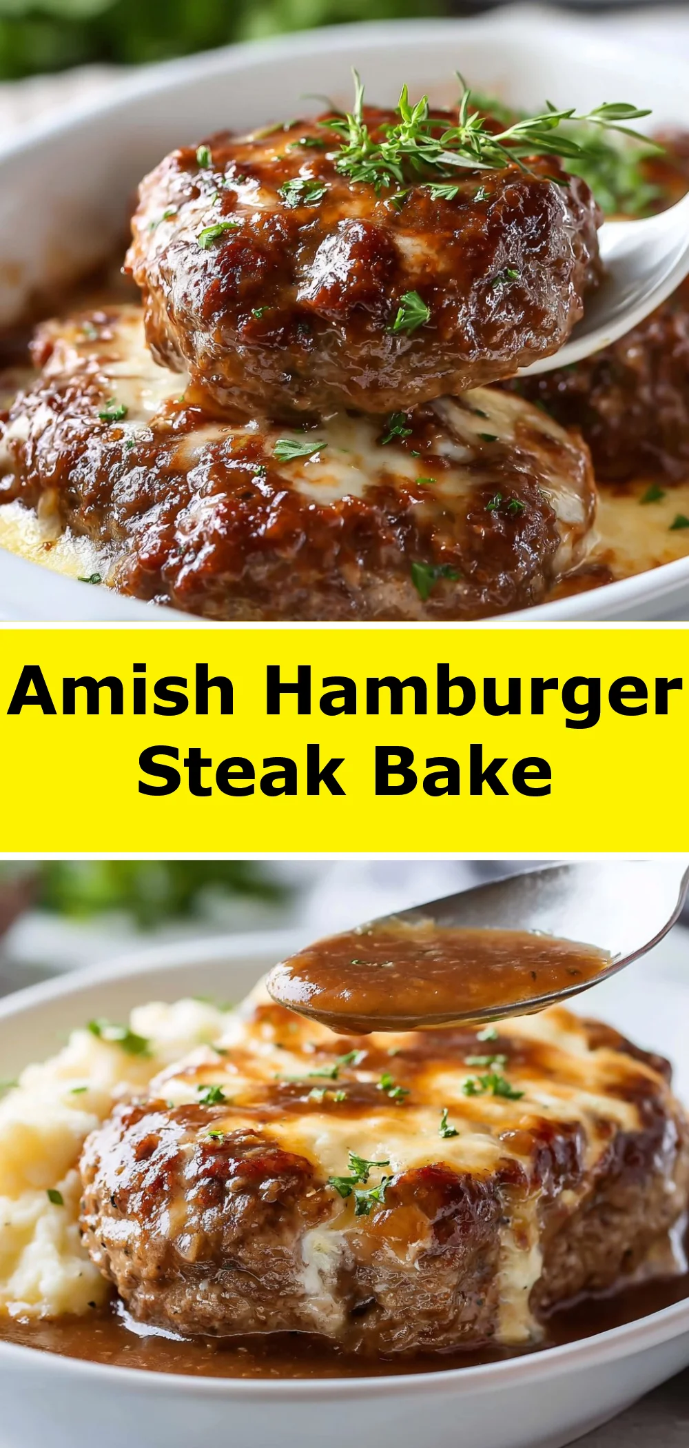 Amish Hamburger Steak Bake