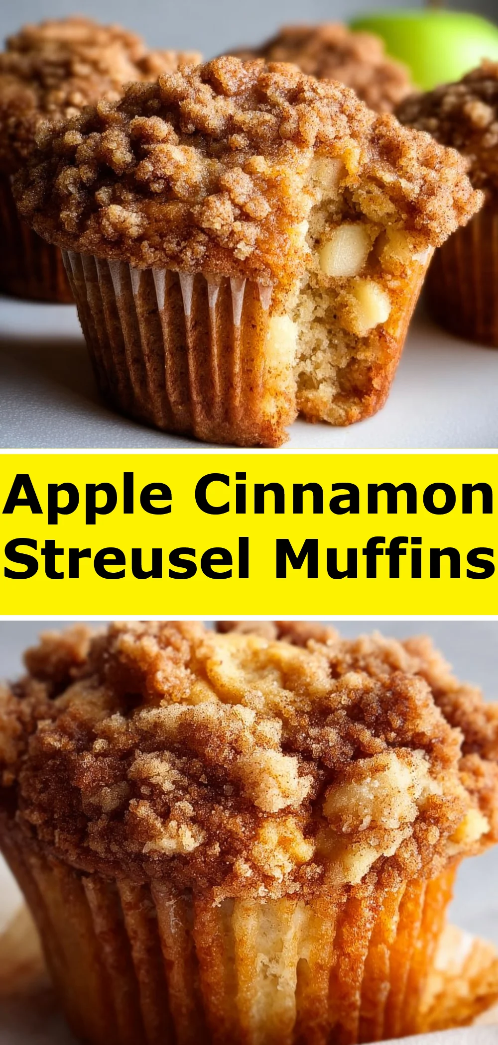 Apple Cinnamon Streusel Muffins