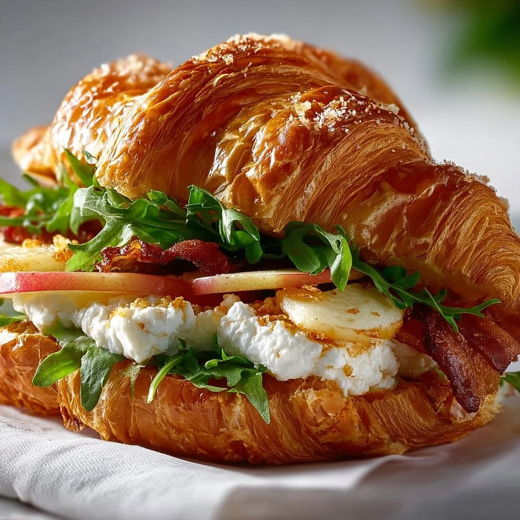 Apple & Goat Cheese Croissant Sandwich