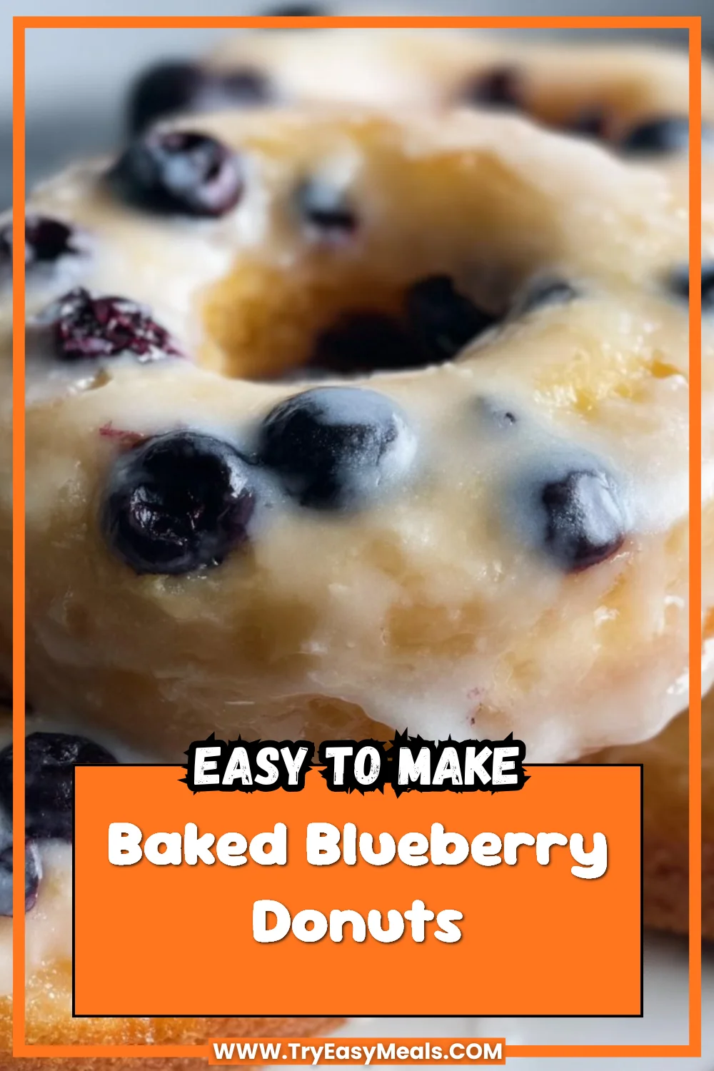 Baked Blueberry Donuts