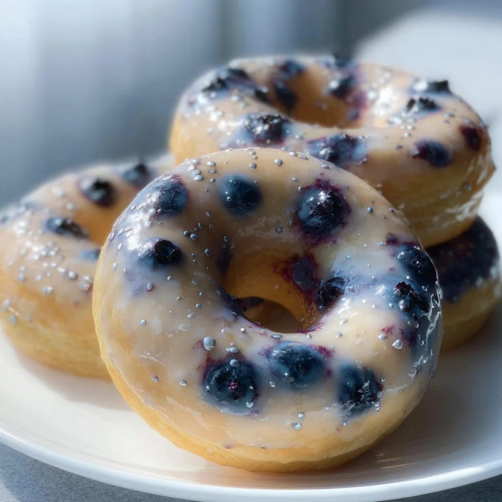 Baked Blueberry Donuts