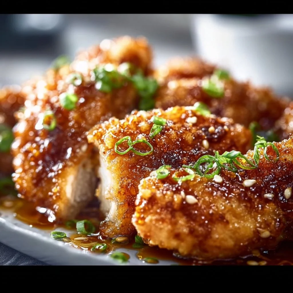 Baked Crunchy Hot Honey Chicken