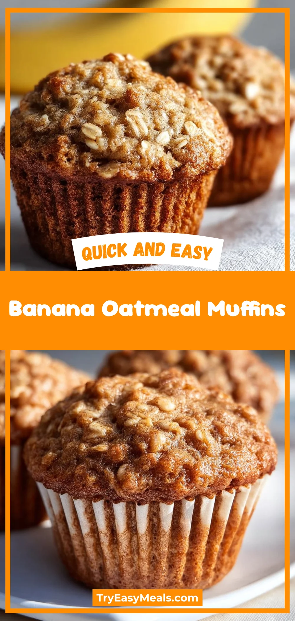 Banana Oatmeal Muffins