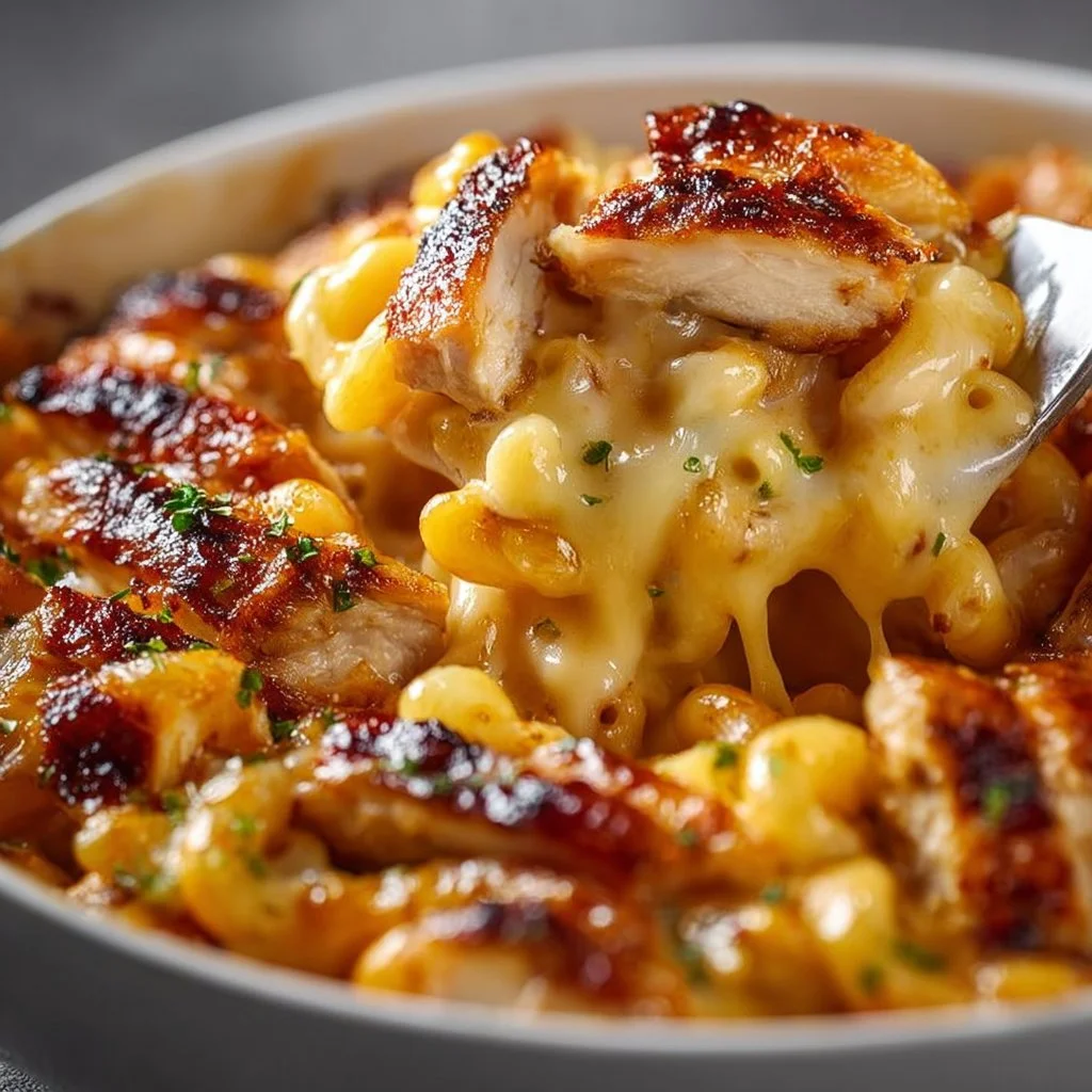 BBQ Chicken Mac and Cheese