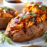 bbq chicken stuffed sweet potatoes 2026 03 03 230130