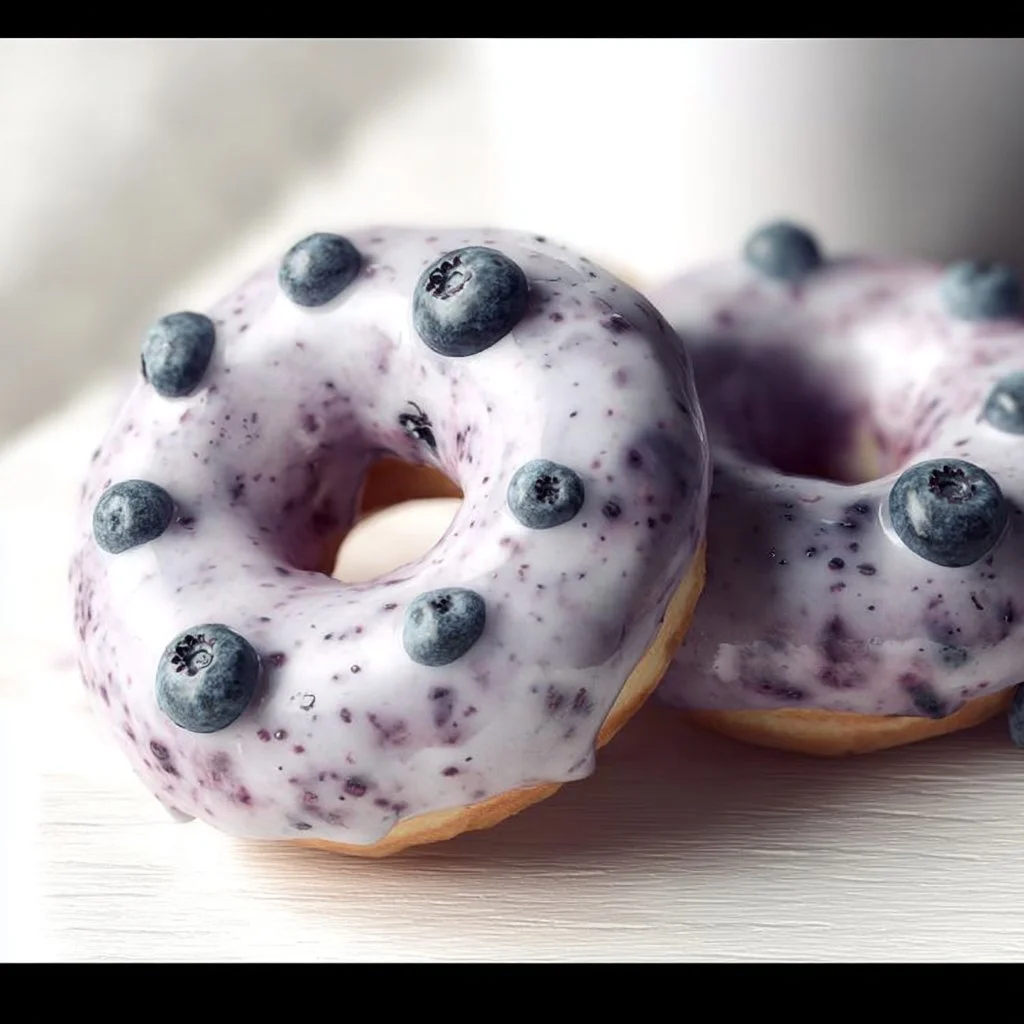 Blueberry Cake Donuts