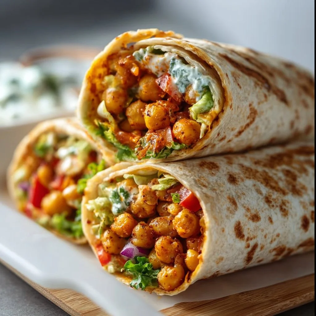 Buffalo Chickpea Wraps