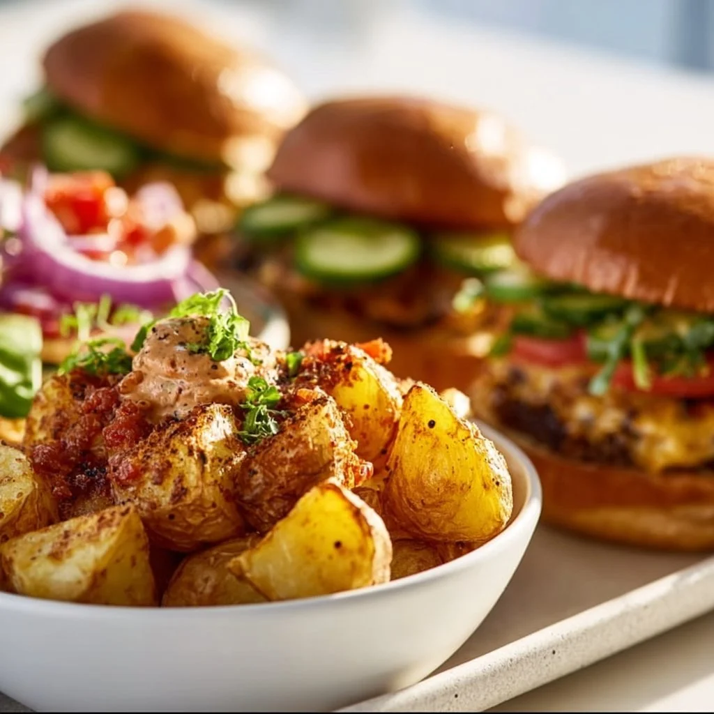 Burger Bowls & Crispy Potatoes