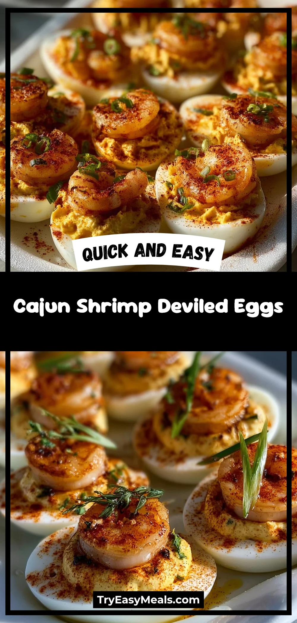 Cajun Shrimp Deviled Eggs