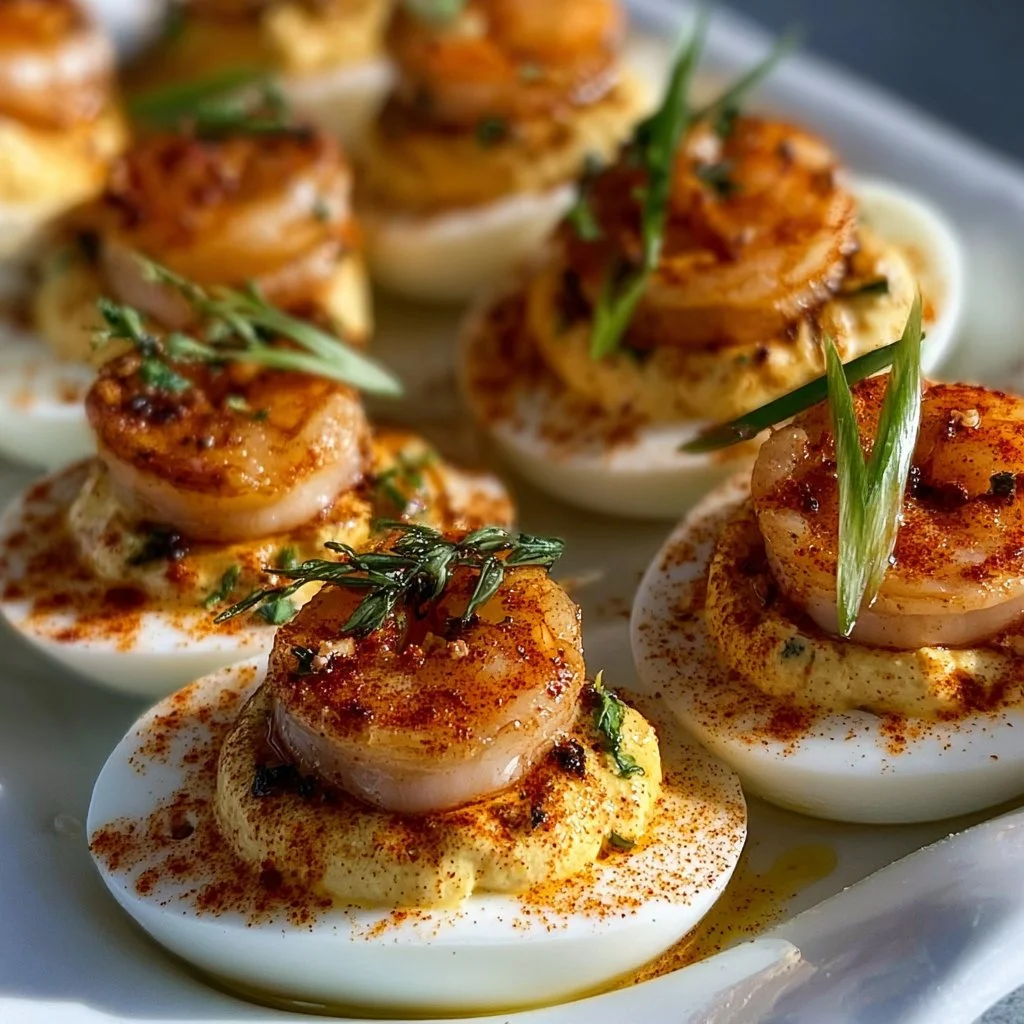 Cajun Shrimp Deviled Eggs