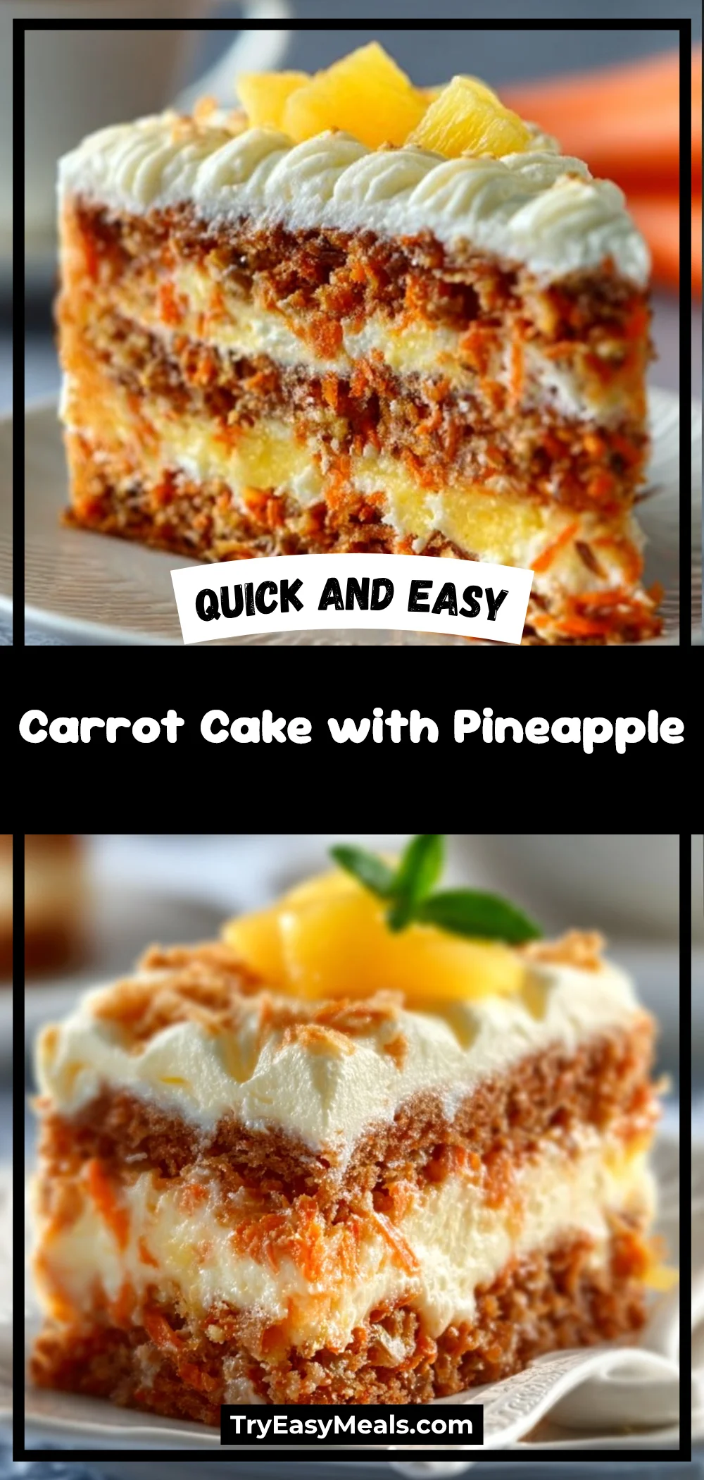 Carrot Cake with Pineapple