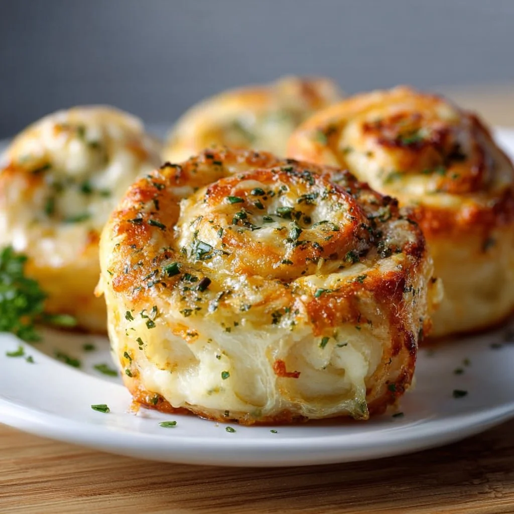 Cheesy Garlic Butter Rollups Recipe