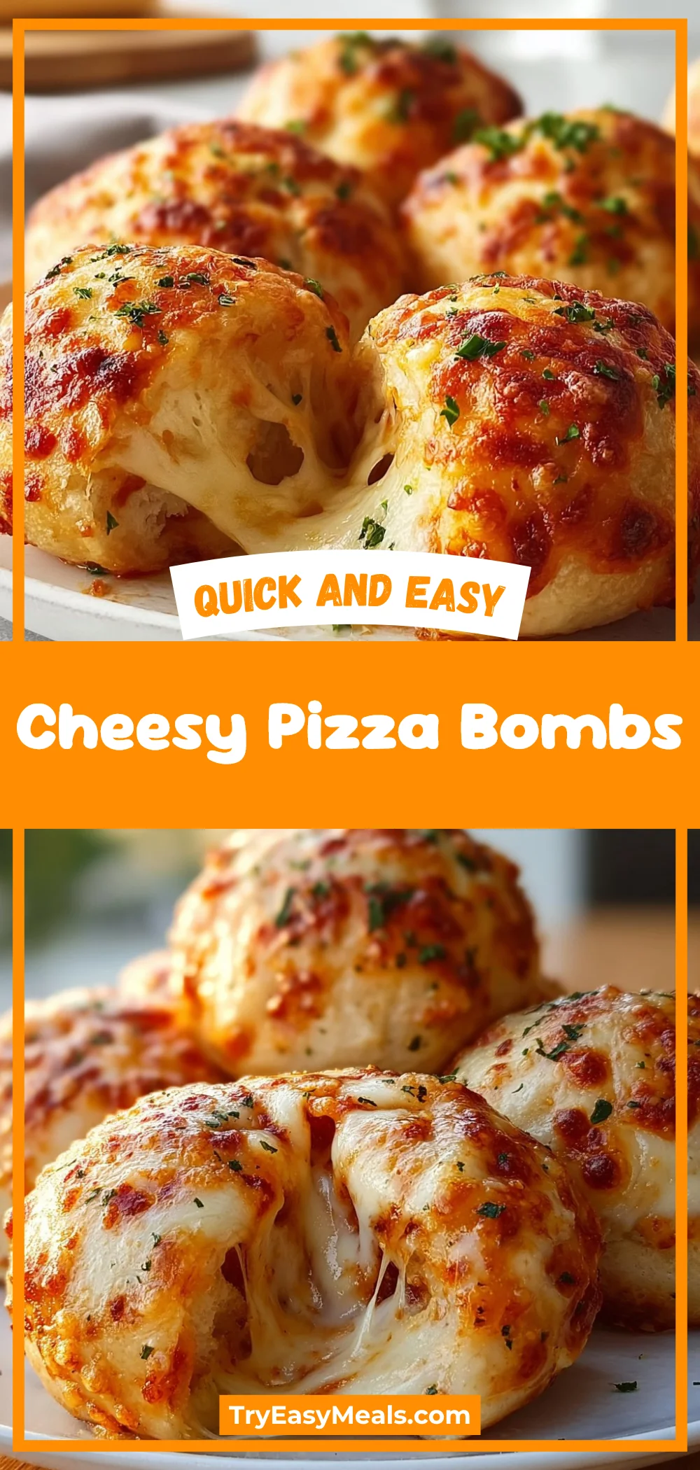 Cheesy Pizza Bombs