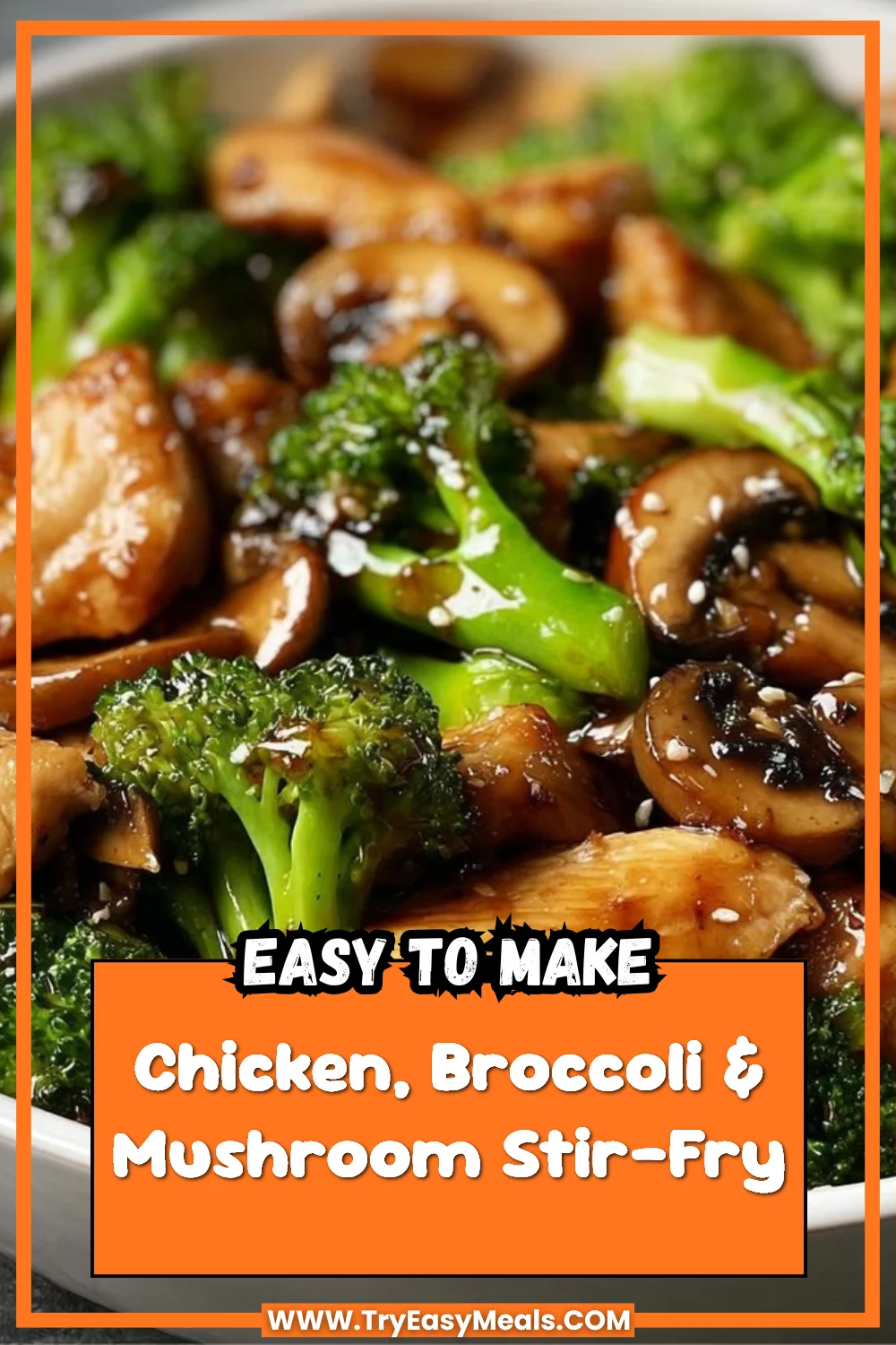 Chicken, Broccoli & Mushroom Stir-Fry