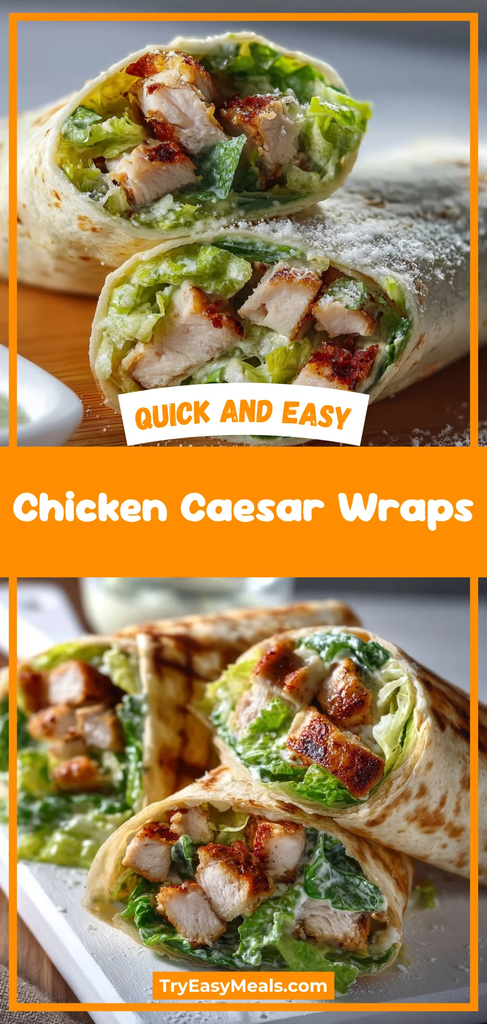 Chicken Caesar Wraps