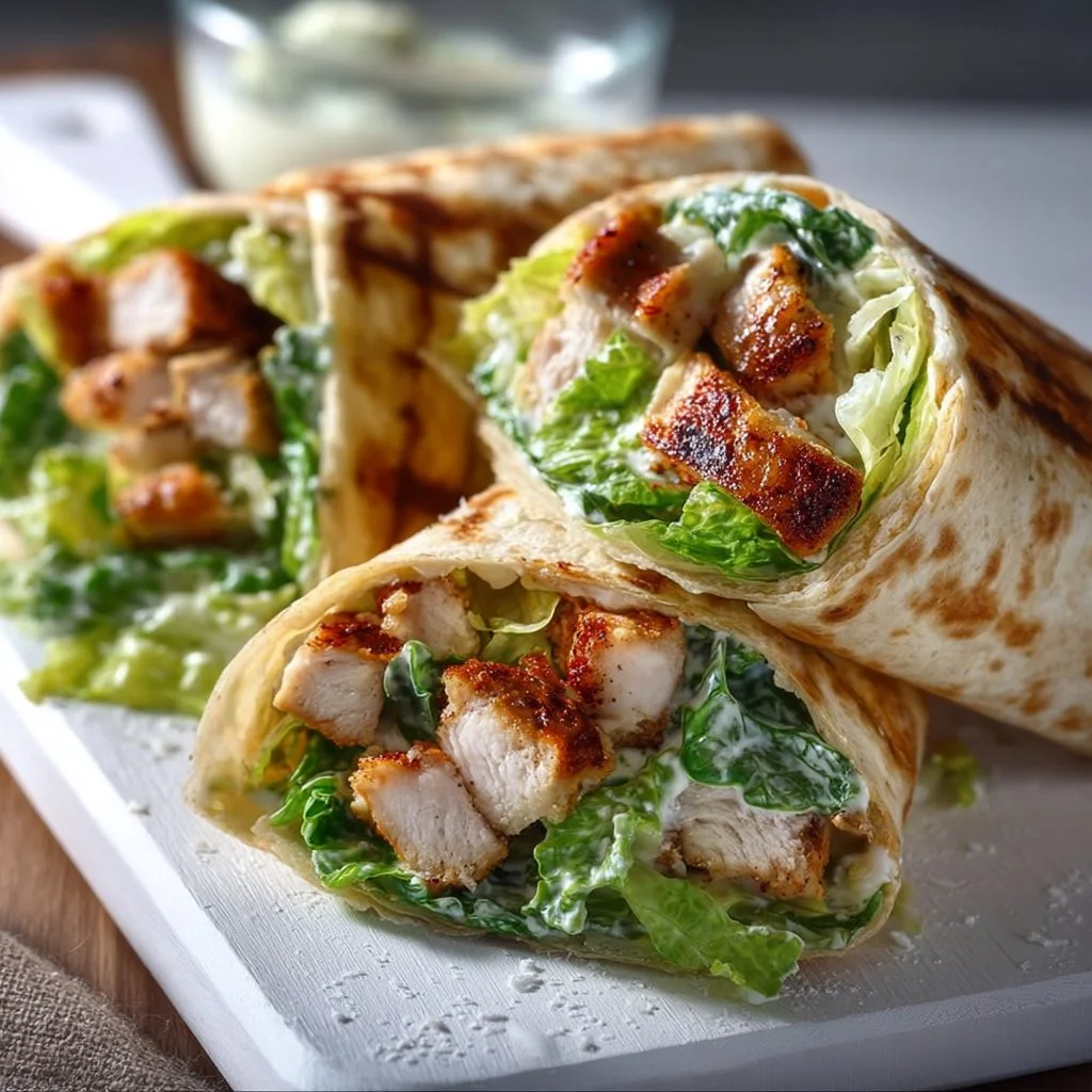 Chicken Caesar Wraps
