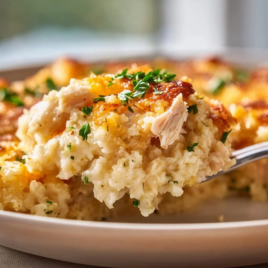 Chicken Cauliflower Rice Casserole