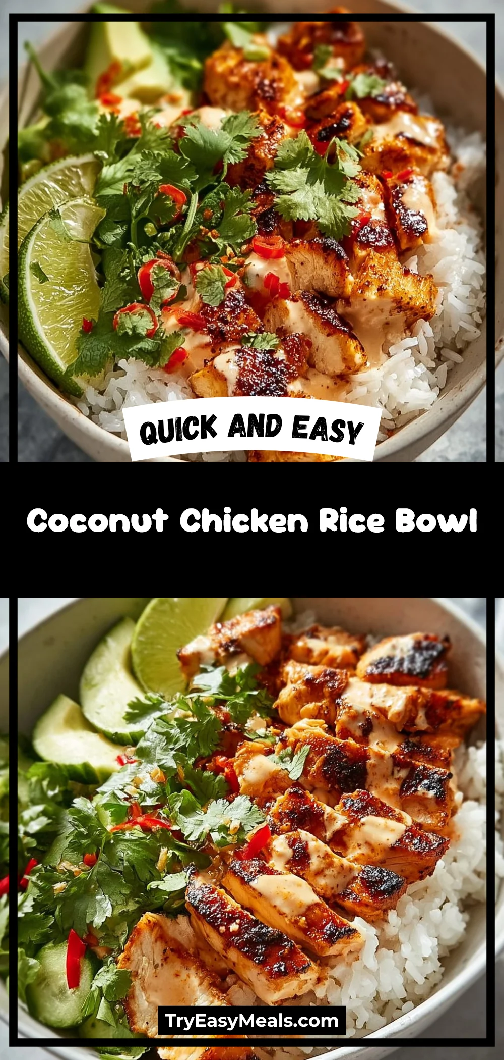 Coconut Chicken Rice Bowl