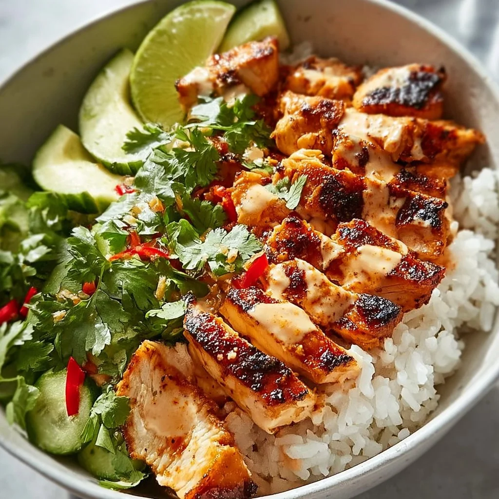 Coconut Chicken Rice Bowl: A Tropical Twist in 20 Minutes