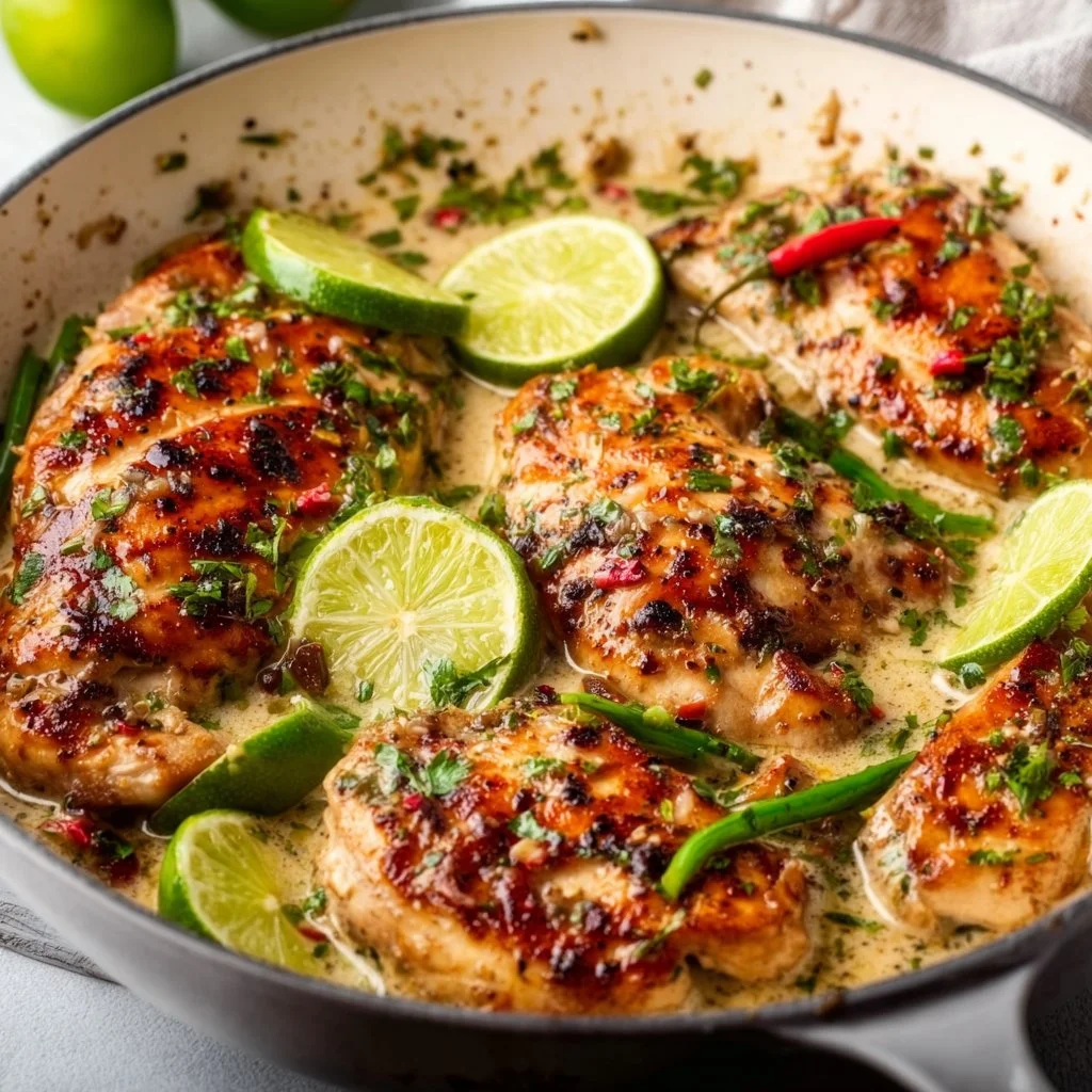 Whole30 Coconut Lime Chicken Skillet