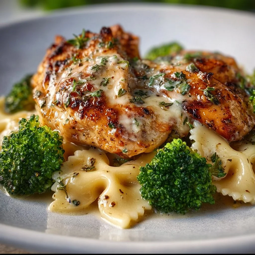 Cowboy Butter Lemon Bowtie Chicken with Broccoli Bliss