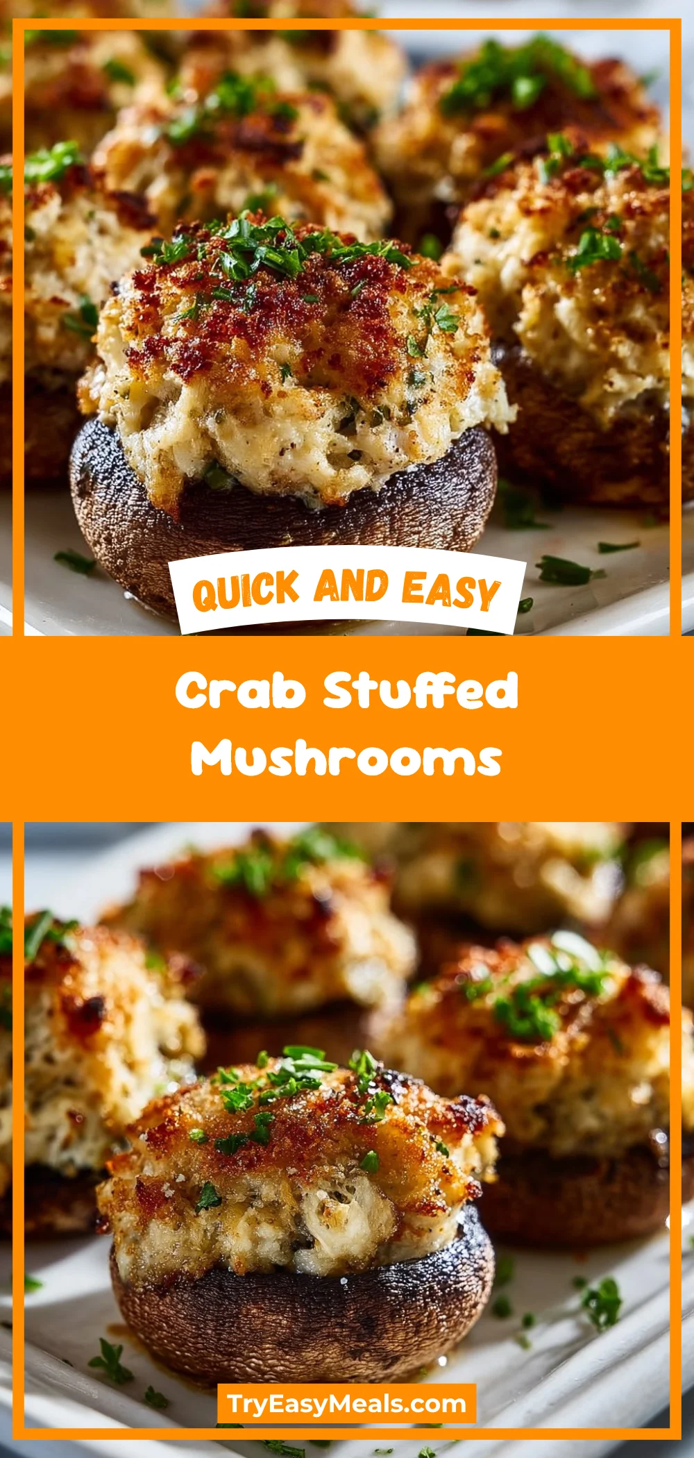 Crab Stuffed Mushrooms