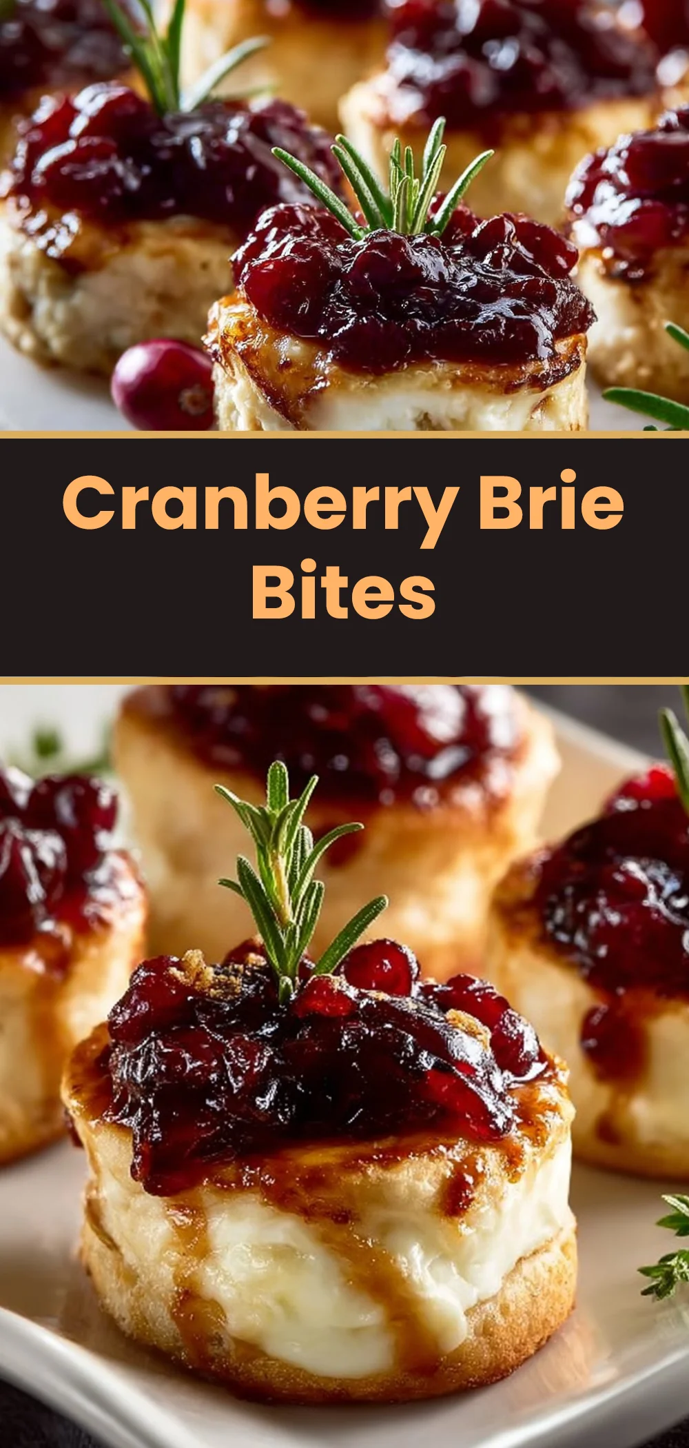 Cranberry Brie Bites