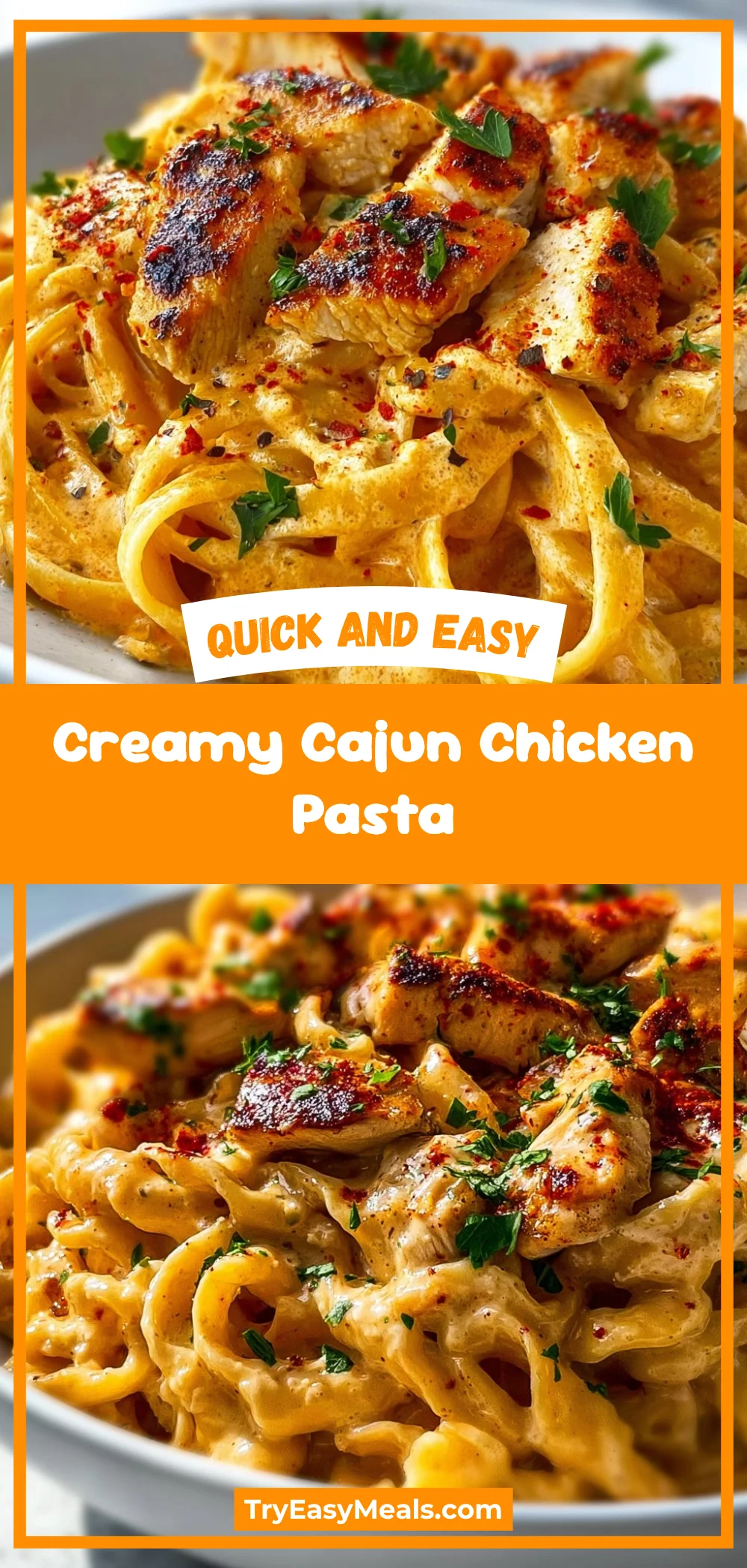 Creamy Cajun Chicken Pasta