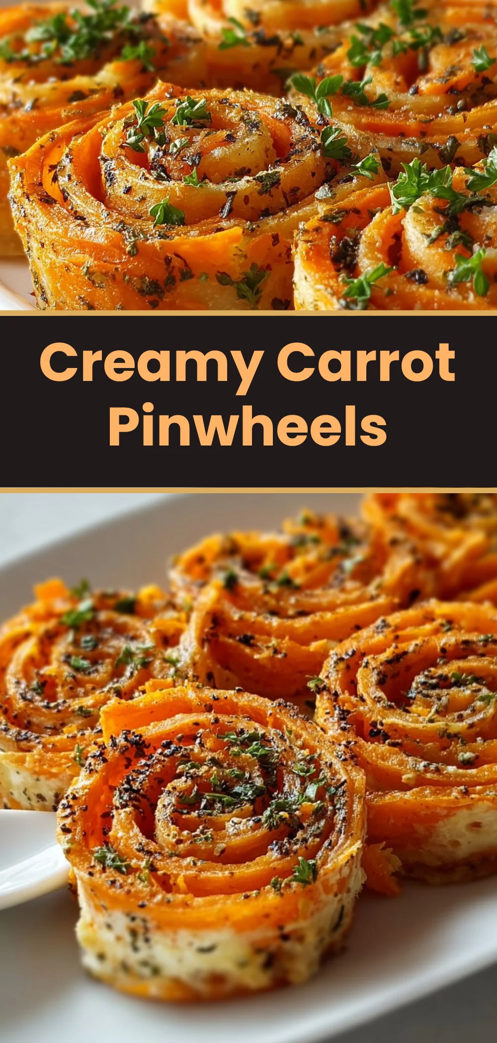 Creamy Carrot Pinwheels
