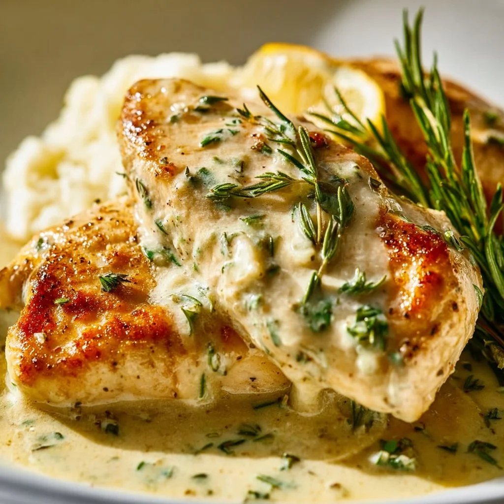 Creamy Lemon Herb Chicken: Easy & Flavorful Dinner Recipe
