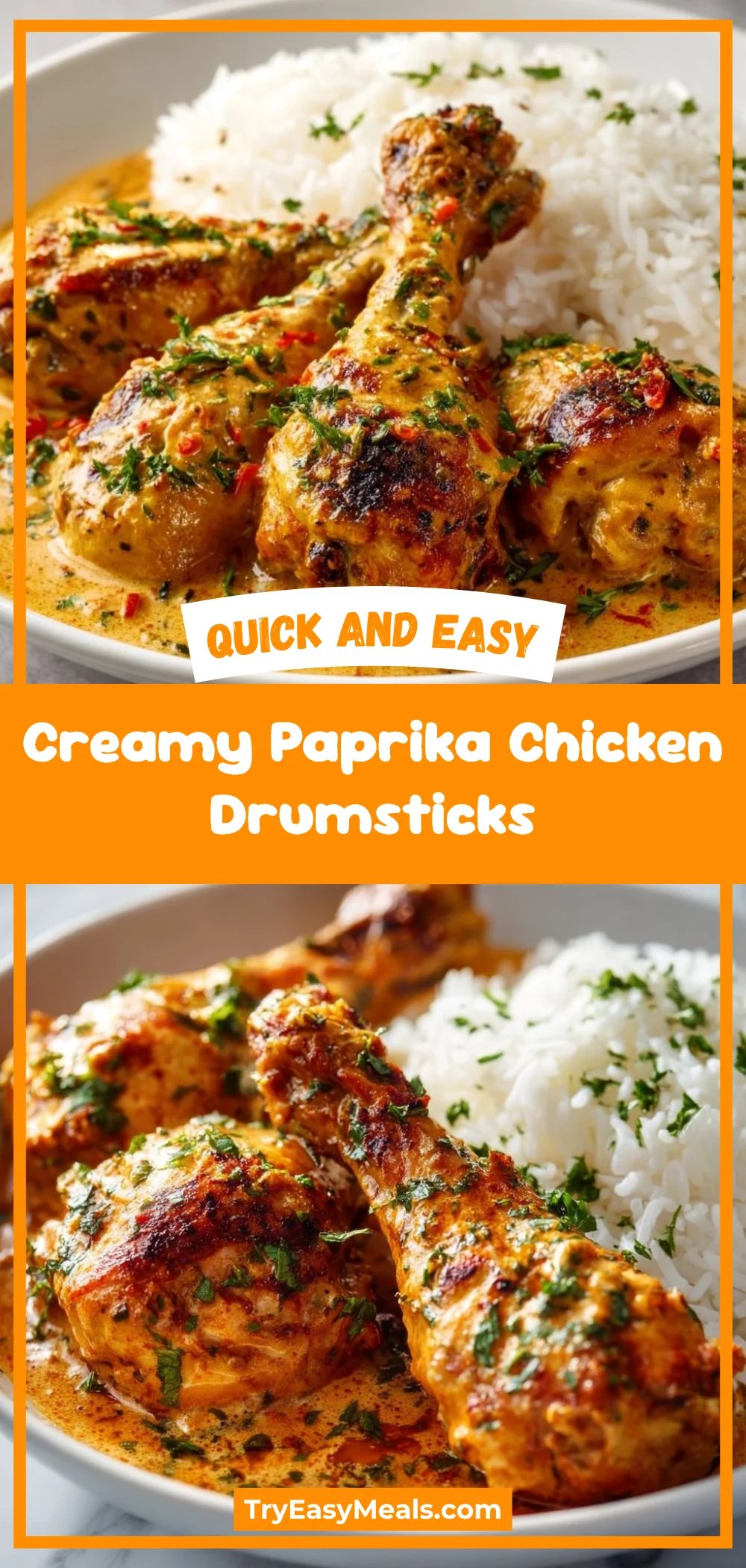Creamy Paprika Chicken Drumsticks