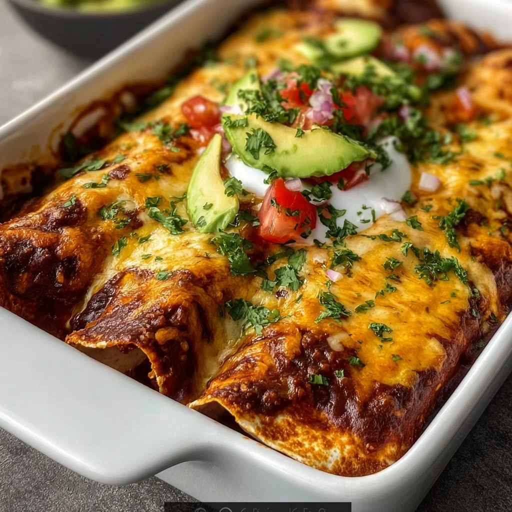 Creamy Vegan Black Bean Enchiladas