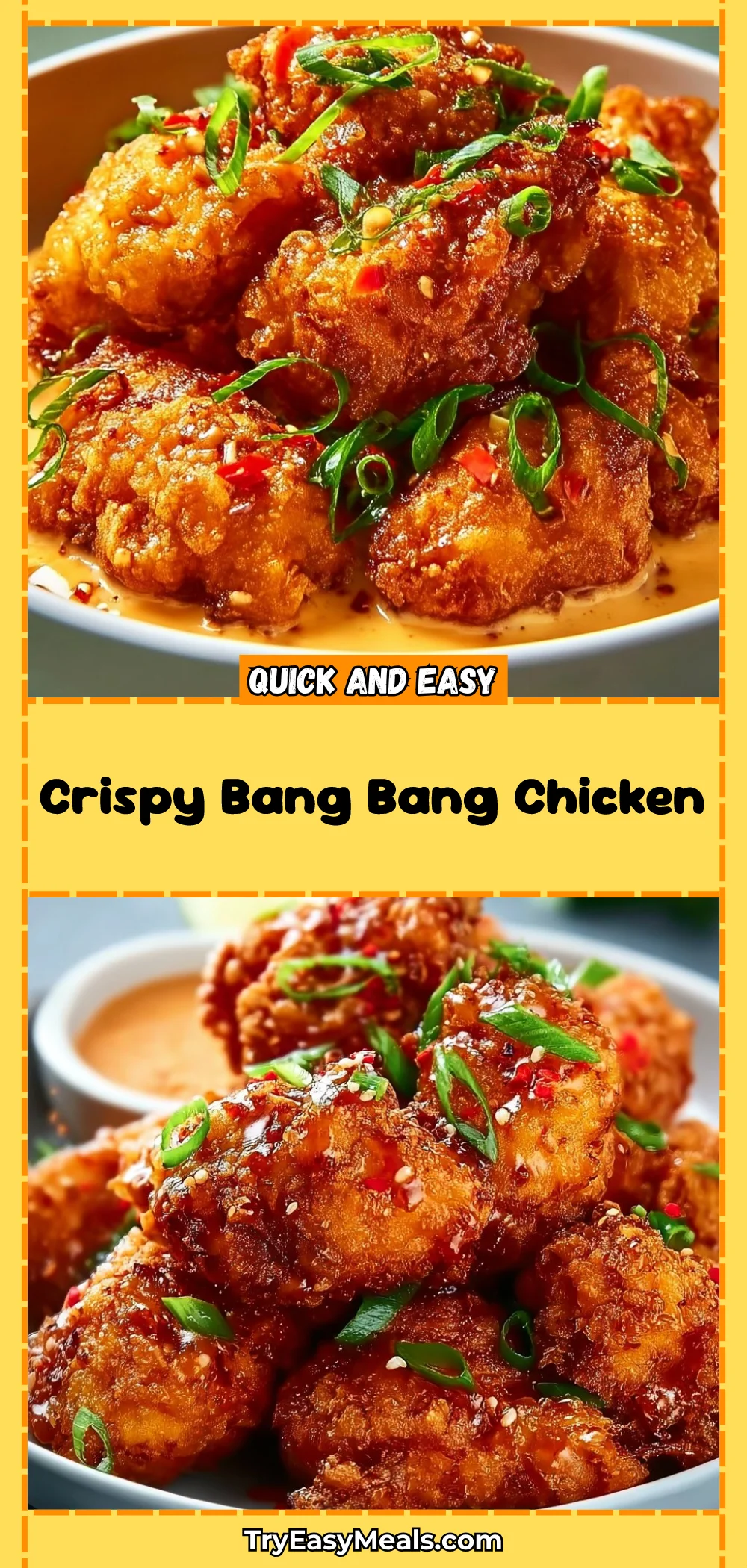 Crispy Bang Bang Chicken
