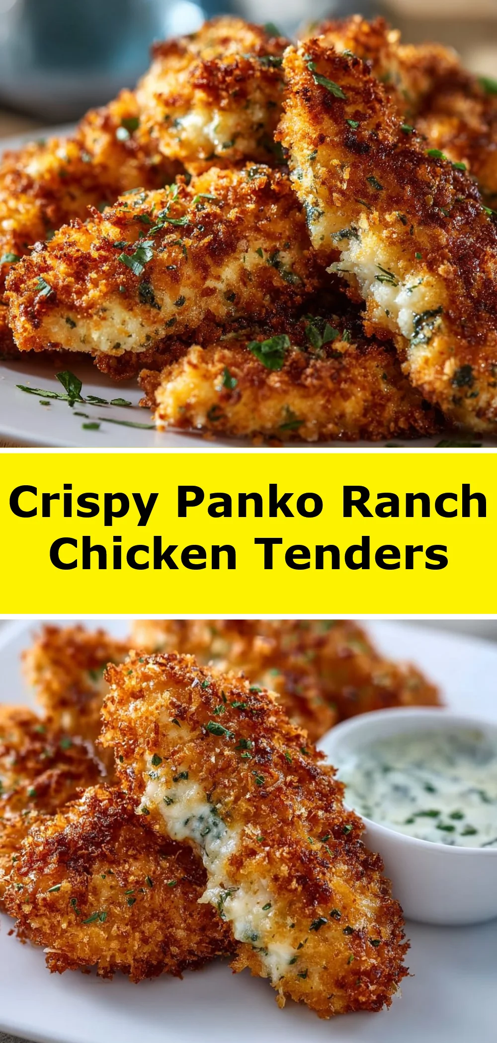 Crispy Panko Ranch Chicken Tenders