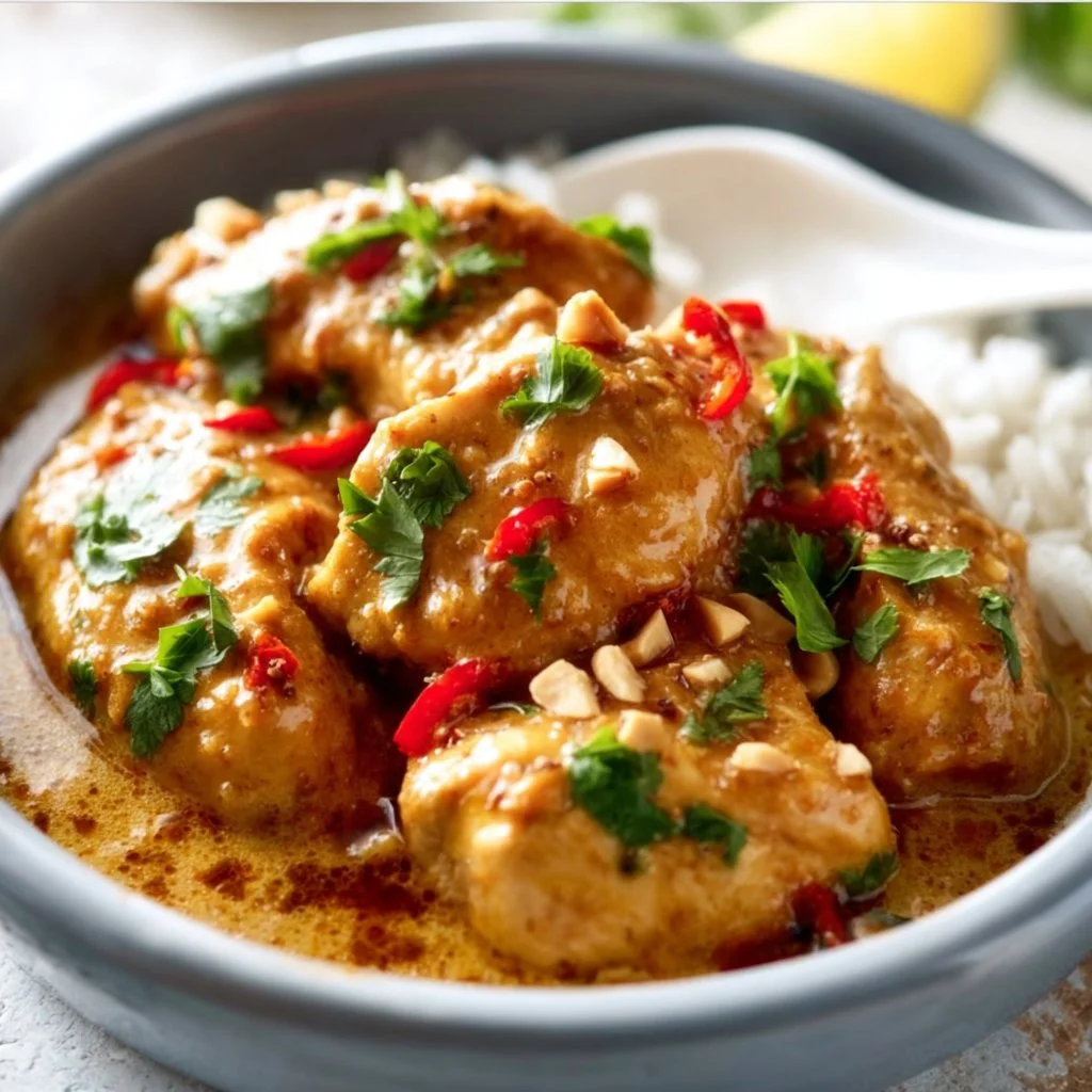 Crockpot Thai Peanut Chicken