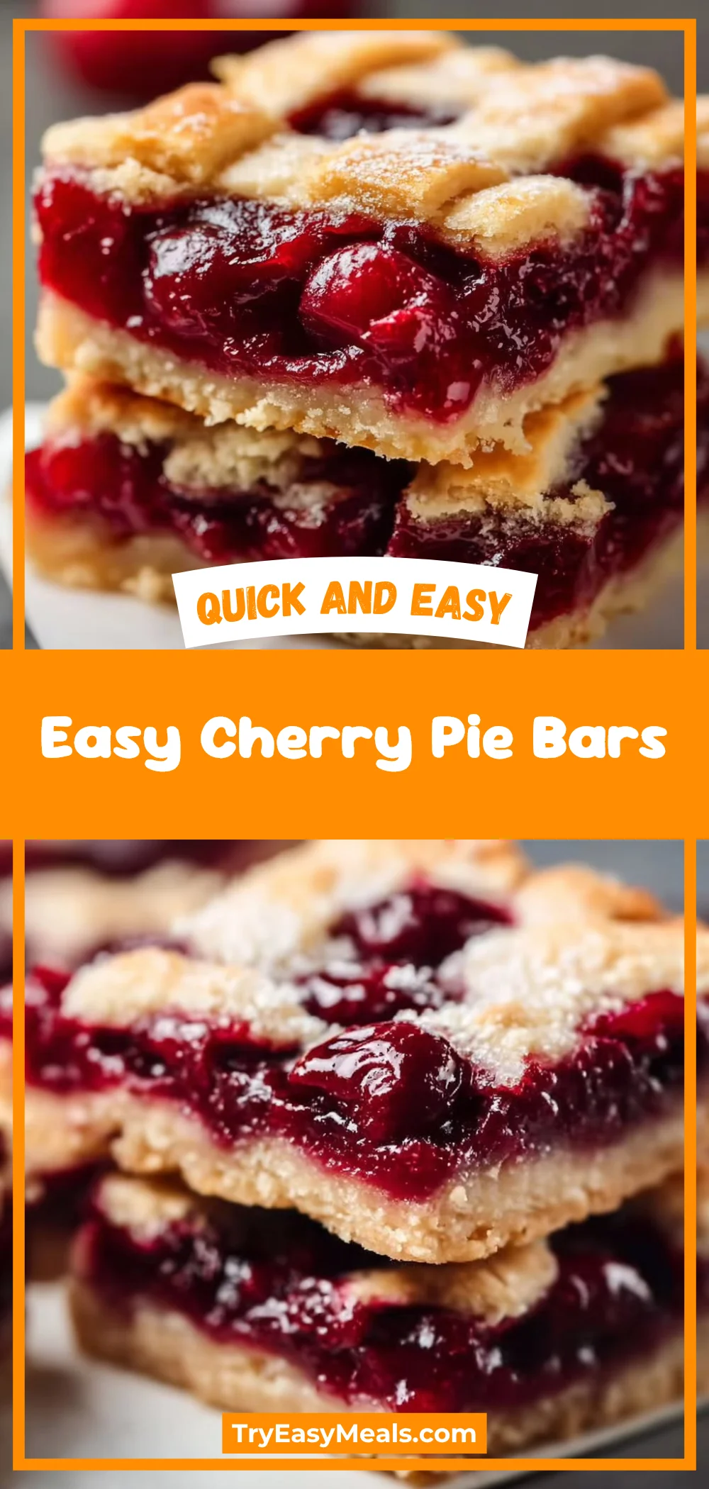 Easy Cherry Pie Bars