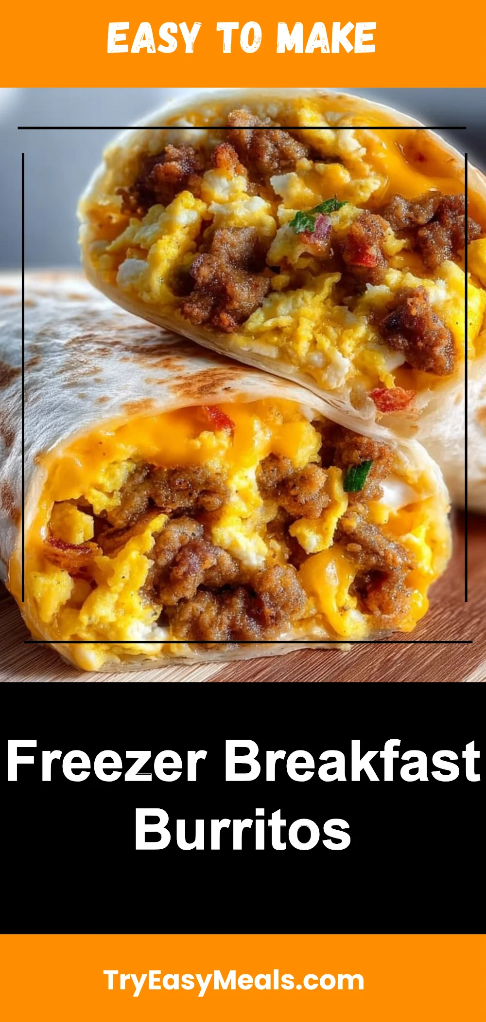 Freezer Breakfast Burritos