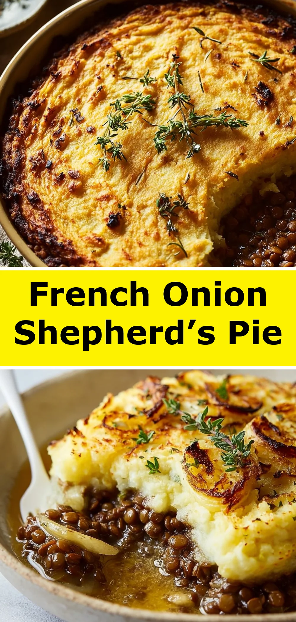 French Onion Shepherd’s Pie